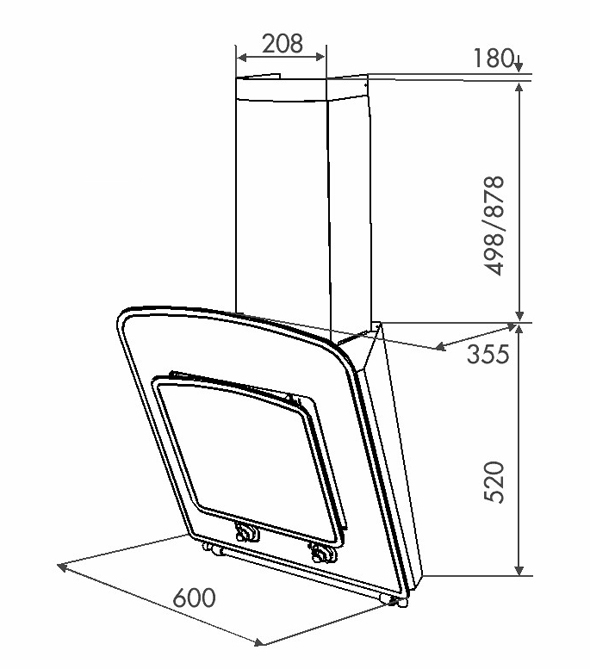 Classic 1000 60 BL+RB креслення