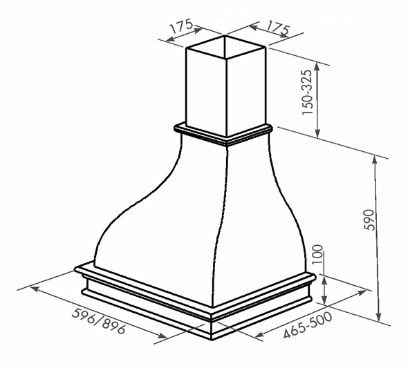 Solo H 1000 60 N креслення